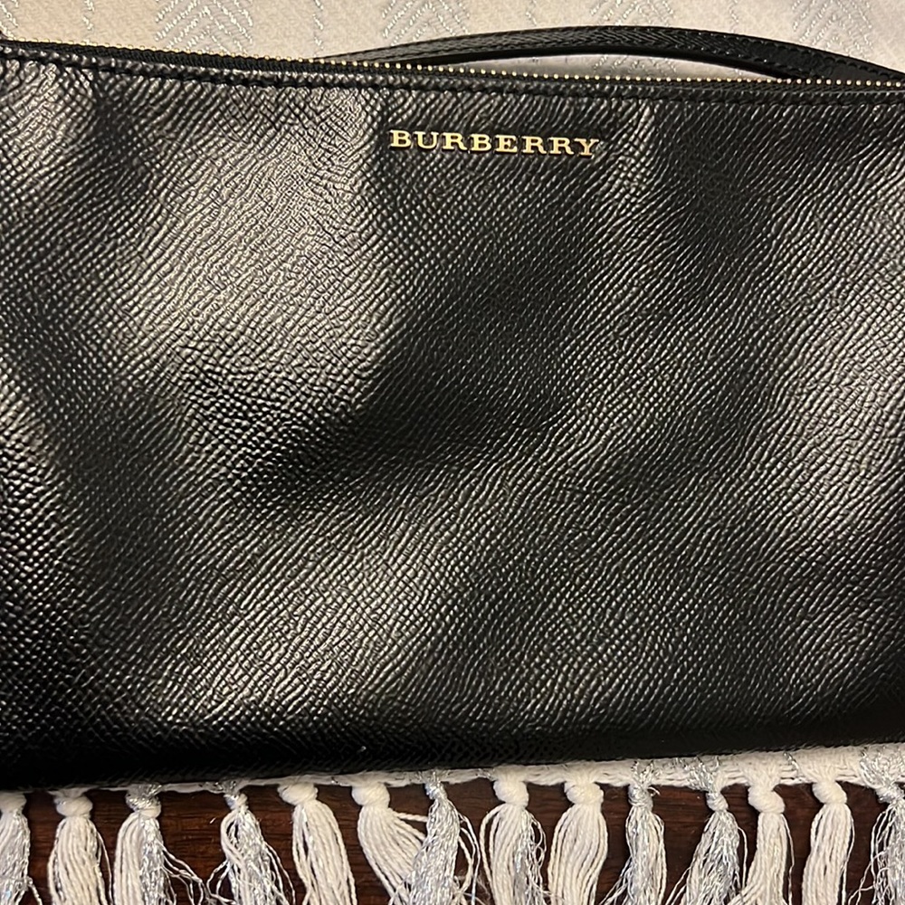 Burberry Black Leather Crossbody Bag with Gold Hardware - Picture 2 of 6